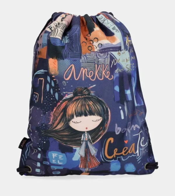 Anekke Mochila Saco De Tela Kyomu | Mochilas Y Sacos