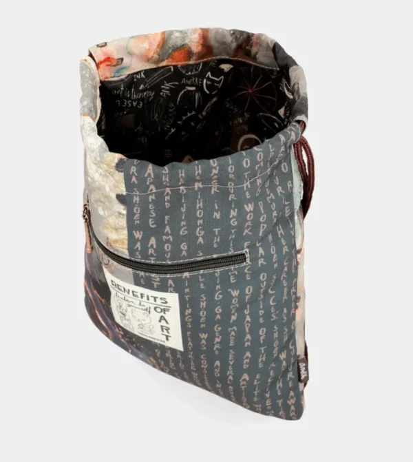 Anekke Mochila Saco De Tela Shoen | Mochilas Y Sacos