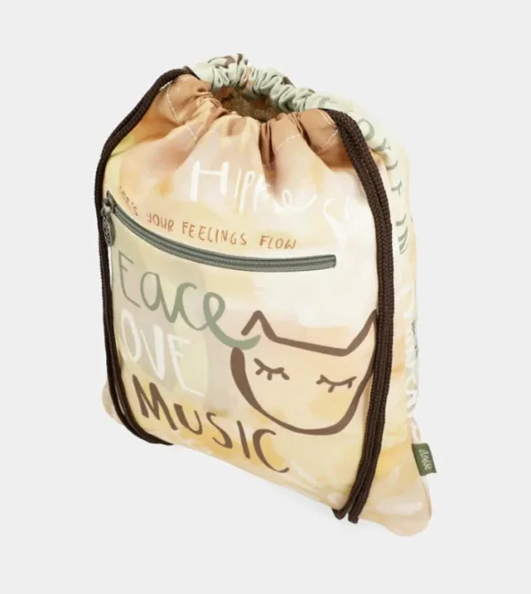 Anekke Mochila Saco Tela Peace & Love | Mochilas Y Sacos