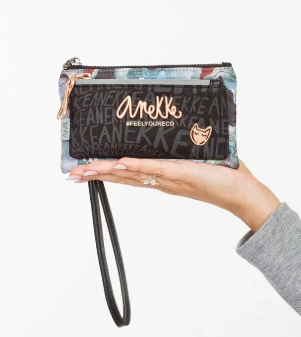 Anekke Monedero Billetero Con Asa De Mano Nature Woods | Carteras Y Monederos