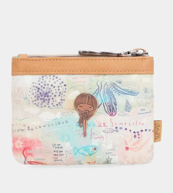 Anekke Monedero Doble Cremallera Slow Life | Carteras Y Monederos