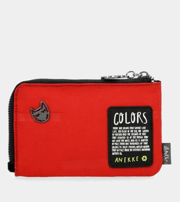 Anekke Monedero Portatodo Rojo Nature Colors | Carteras Y Monederos