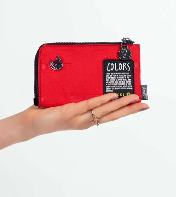 Anekke Monedero Portatodo Rojo Nature Colors | Carteras Y Monederos