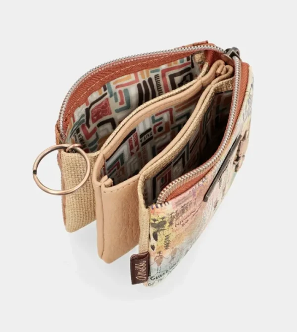 Anekke Monedero Triple Compartimento Tribe | Carteras Y Monederos