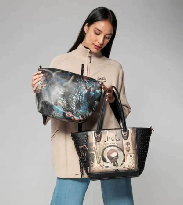 Anekke Shopper Grande Con Interior Extraible Shoen | Bolsos De Mano