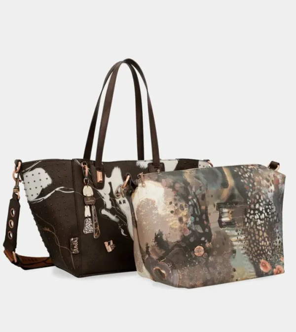 Anekke Shopper Grande Marron Nature Shodo | Bolsos De Mano