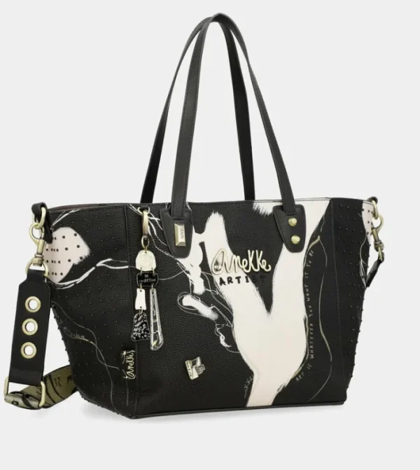 Anekke Shopper Grande Negra Nature Shodo | Bolsos De Mano