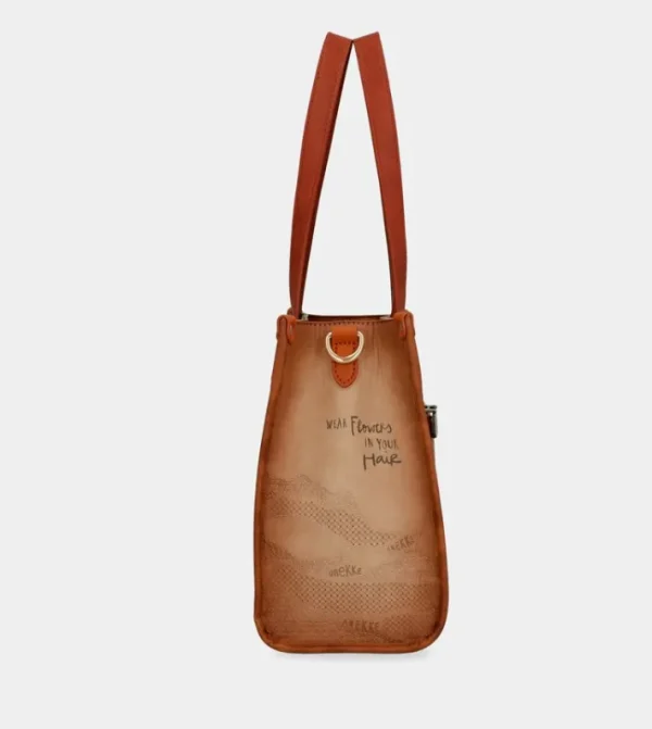 Anekke Tote Peace & Love Camel | Tote & Shoppers
