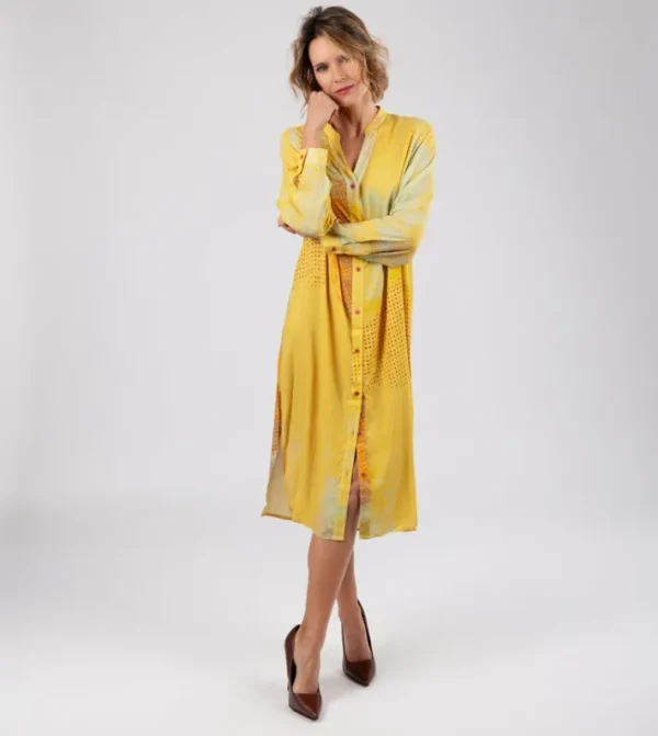 Anekke Vestido Camisero Amarillo | Vestidos